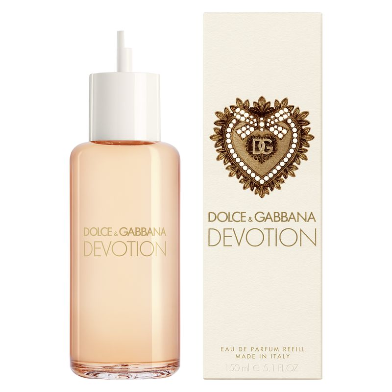 Dolce & Gabbana Devotion, Eau de Parfum Ricarica Donna, 150 ml, Fragranza Gourmand, Profumo femminile sensuale e avvolgente Dolce & Gabbana Devotion, Eau de Parfum Ricarica Donna, 150 ml, Fragranza Gourmand, Profumo femminile sensuale e avvolgente
