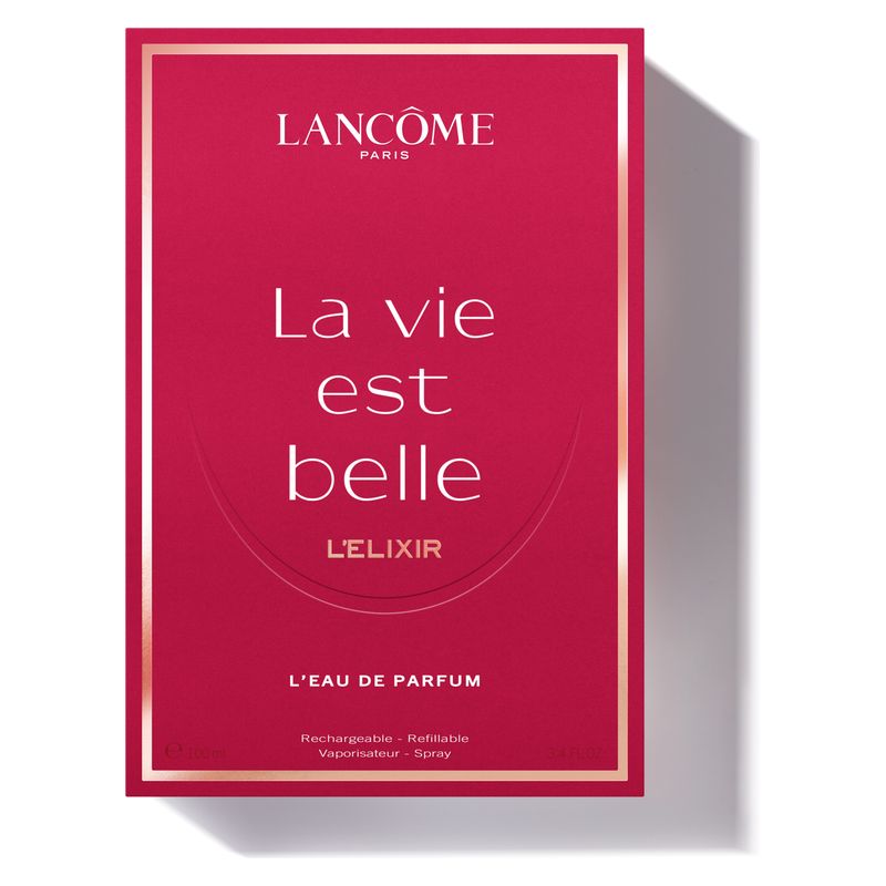 Lancôme La Vie Est Belle L'Elixir, Eau de Parfum Donna, 100 ml Spray Ricaricabile, Intenso Profumo Floreale Fruttato Gourmand, Lunga Durata