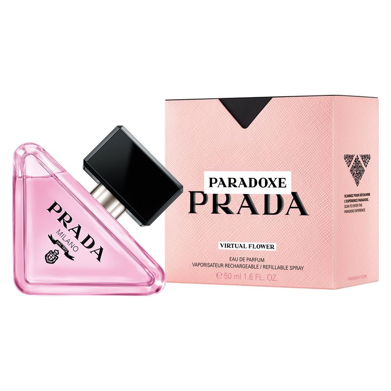 Prada Paradoxe Virtual Flower, Eau de Parfum Donna, 50 ml Spray Ricaricabile, Profumo Floreale Muschiato con Gelsomino e Neroli, Idea Regalo Prada Paradoxe Virtual Flower, Eau de Parfum Donna, 50 ml Spray Ricaricabile, Profumo Floreale Muschiato con Gelsomino e Neroli, Idea Regalo