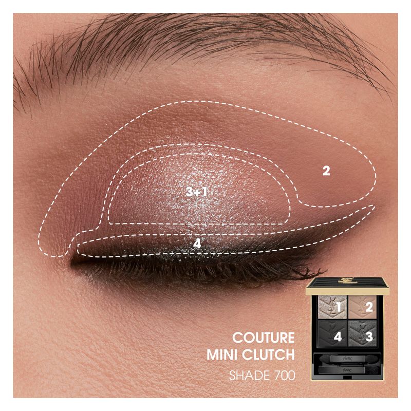 Yves Saint Laurent COUTURE MINI CLUTCH - PALETTE OCCHI