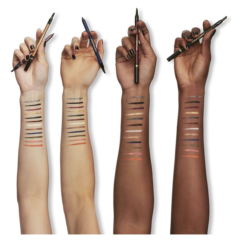 Yves Saint Laurent Lines Liberated, Matita Occhi Waterproof Donna, 1.2 g, 5 Prismatic Black, Lunga Tenuta 24H, Eyeliner alta pigmentazione