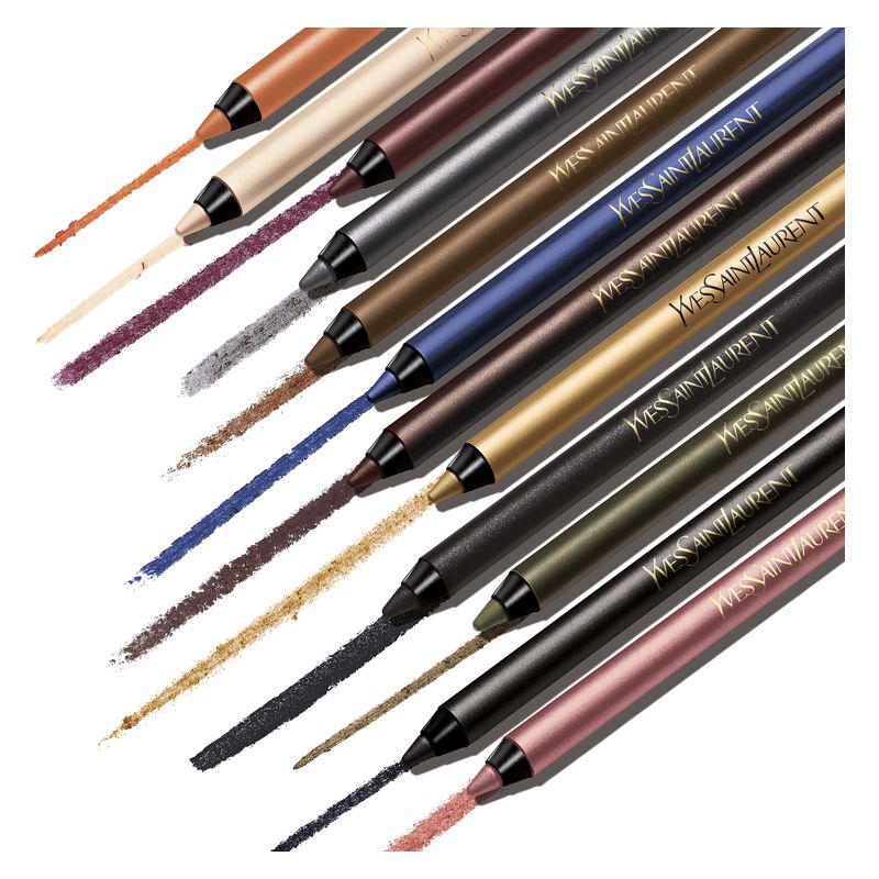 Yves Saint Laurent Lines Liberated, Matita Occhi Waterproof Donna, 1.2 g, 5 Prismatic Black, Lunga Tenuta 24H, Eyeliner alta pigmentazione