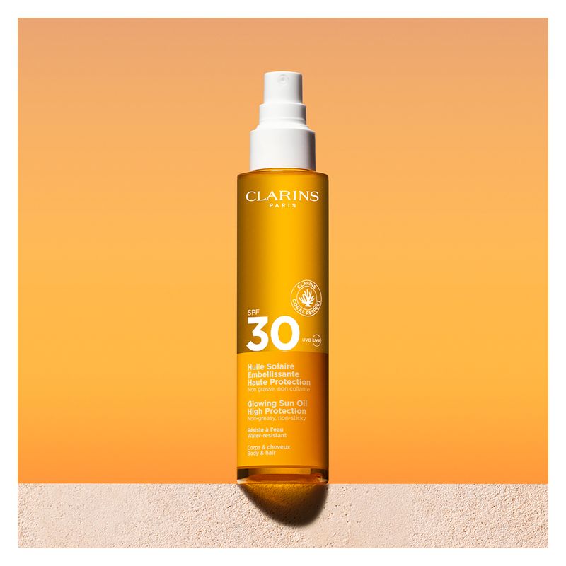 Clarins HUILE SOLAIRE EMBELLISANTE HAUTE PROTECTION SPF 30 - OLIO SOLARE ILLUMINANTE CORPO SPF 30