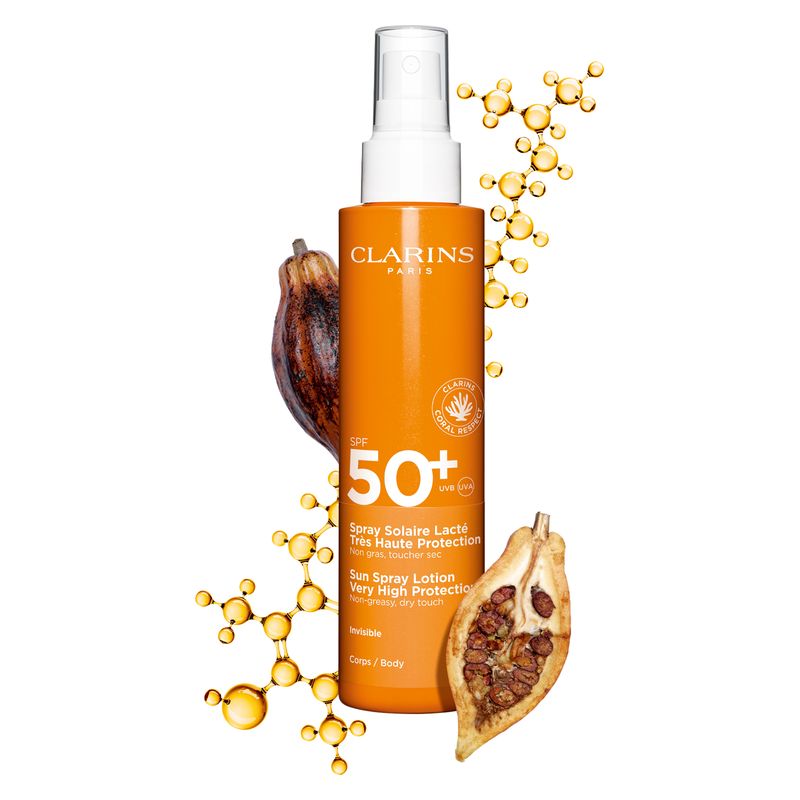 Clarins SPRAY SOLAIRE LACTÉ TRÈS HAUTE PROTECTION SPF 50+ - LATTE SOLARE SPRAY CORPO SPF 50+