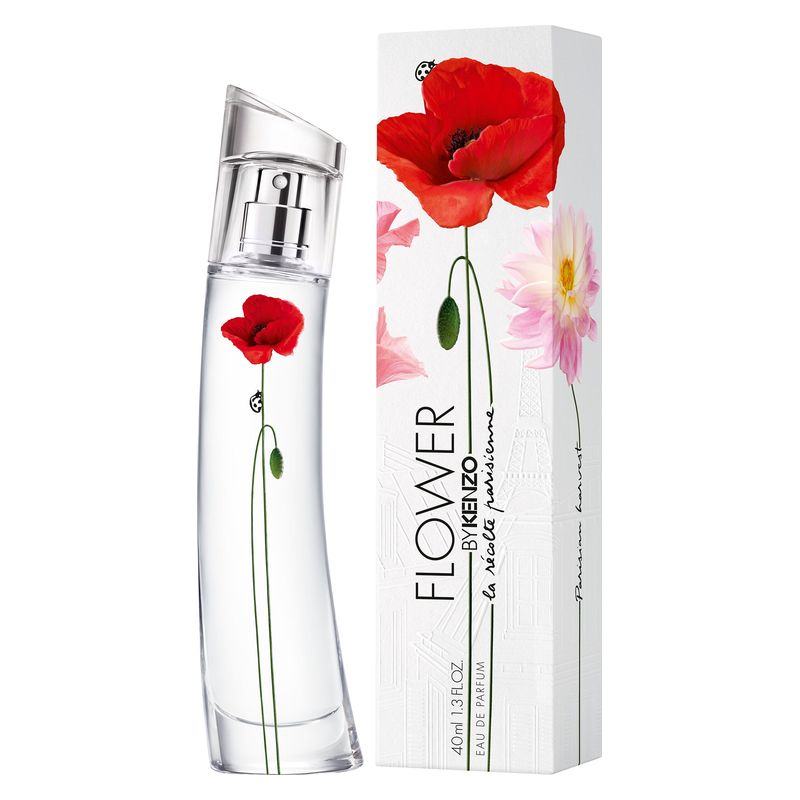 Kenzo Flower by Kenzo La Récolte Parisienne, Eau de Parfum Donna, 40 ml Spray, Profumo Floreale Fresco e Speziato con Papavero, Dalia e Rosa
