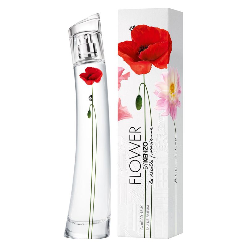 Kenzo Flower by Kenzo La Récolte Parisienne, Eau de Parfum Donna, 75 ml, Profumo Spray Floreale Fresco e Speziato con Dalia e Rosa Damascena