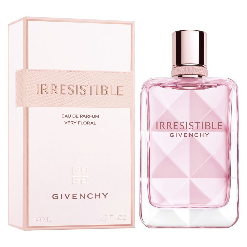 Givenchy Irresistible Very Floral, Eau de Parfum Donna, 80 ml Spray, Profumo femminile floreale legnoso e solare, fragranza intensa, audace e luminosa