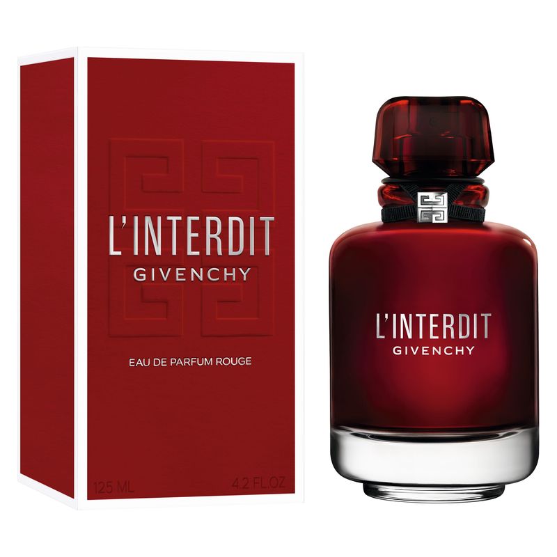 Givenchy L'Interdit Rouge, Eau de Parfum Donna, 125 ml Spray, Fragranza sensuale e persistente, Profumo femminile Floreale Speziato Legnoso