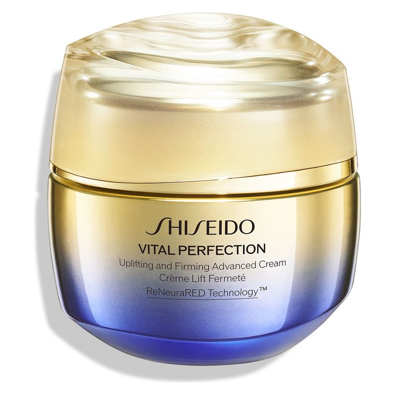 Shiseido Vital Perfection Uplifting and Firming Advanced Cream, Crema Viso Antirughe Donna, 50 ml, Trattamento Effetto Lifting e Rassodante Shiseido Vital Perfection Uplifting and Firming Advanced Cream, Crema Viso Antirughe Donna, 50 ml, Trattamento Effetto Lifting e Rassodante