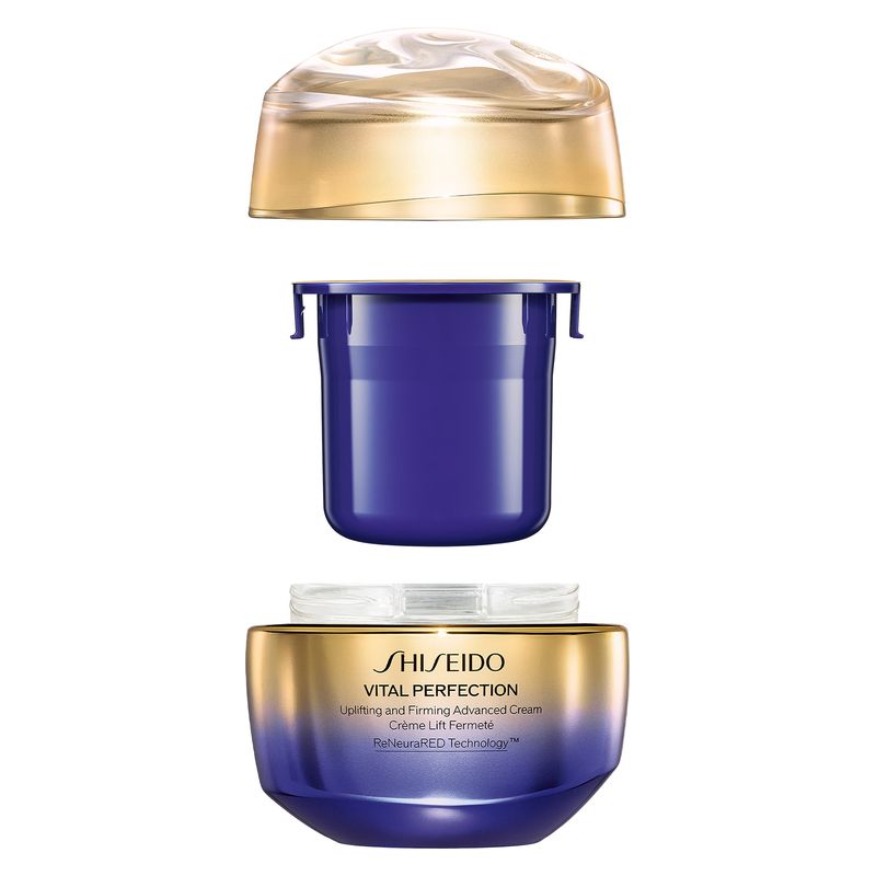 Shiseido Vital Perfection Uplifting and Firming Advanced Cream, Crema Viso Antirughe Donna, 50 ml, Trattamento Effetto Lifting e Rassodante Shiseido Vital Perfection Uplifting and Firming Advanced Cream, Crema Viso Antirughe Donna, 50 ml, Trattamento Effetto Lifting e Rassodante