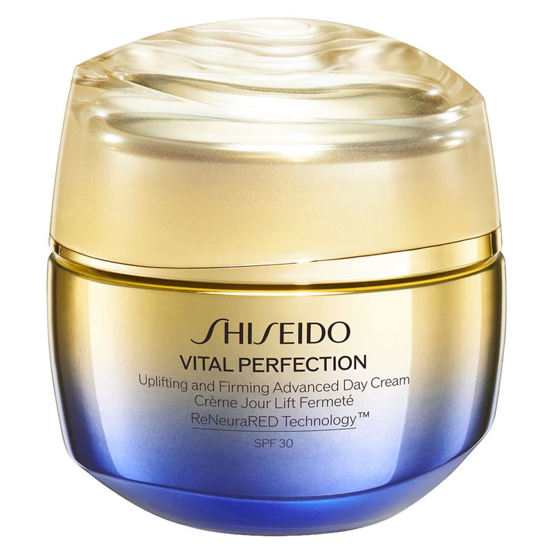 Shiseido Vital Perfection Uplifting and Firming Advanced Day Cream, Crema Giorno Antietà Donna con SPF 30, 50 ml, Effetto Lifting e Rassodante Shiseido Vital Perfection Uplifting and Firming Advanced Day Cream, Crema Giorno Antietà Donna con SPF 30, 50 ml, Effetto Lifting e Rassodante