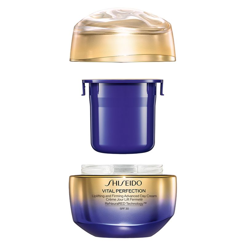 Shiseido Vital Perfection Uplifting and Firming Advanced Day Cream, Crema Giorno Antietà Donna con SPF 30, 50 ml, Effetto Lifting e Rassodante Shiseido Vital Perfection Uplifting and Firming Advanced Day Cream, Crema Giorno Antietà Donna con SPF 30, 50 ml, Effetto Lifting e Rassodante