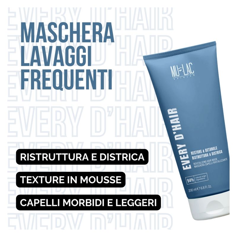 MULAC EVERY D'HAIR MASCHERA CAPELLI RIVITALIZZANTE