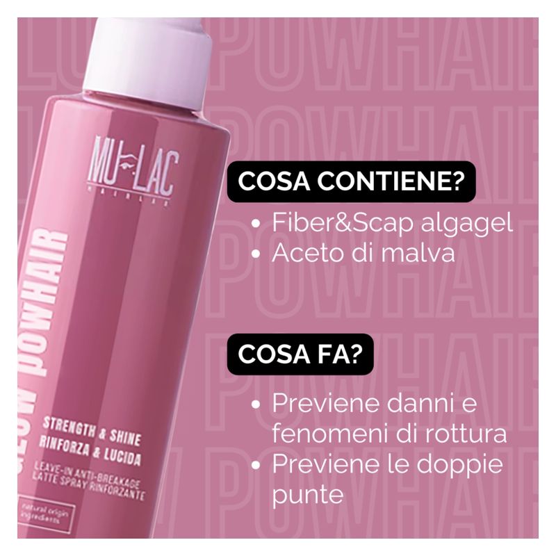 MULAC GLOW POWHAIR LATTE SPRAY RINFORZANTE