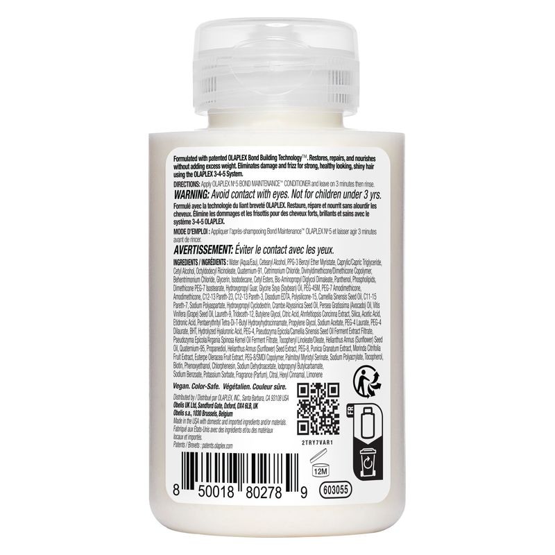 Olaplex N° 5 Bond Maintenance Conditioner, Balsamo Riparatore Capelli Danneggiati, 100 ml, Trattamento Idratante e Anti-Crespo per tutti i capelli