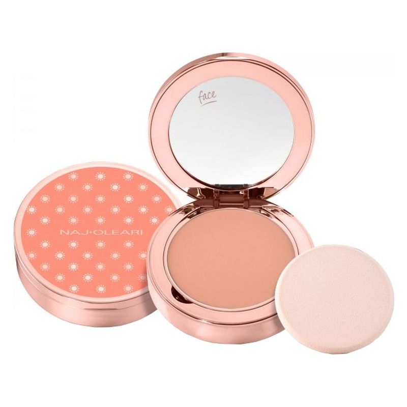 NAJ·OLEARI Sun Addiction Cream Compact Foundation, Fondotinta Compatto SPF 15, 01 Cappuccino, Resistente all'Acqua e Sudore, Finish Mat Naturale NAJ·OLEARI Sun Addiction Cream Compact Foundation, Fondotinta Compatto SPF 15, 01 Cappuccino, Resistente all'Acqua e Sudore, Finish Mat Naturale