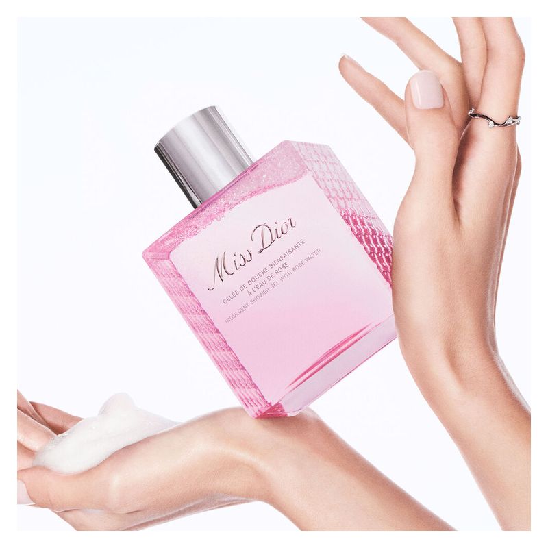 DIOR Miss Dior, Gel Doccia Generoso all'Acqua di Rosa, Detergente Corpo Schiumoso Donna, 175 ml, Pelle Idratata e Profumata con Note Floreali