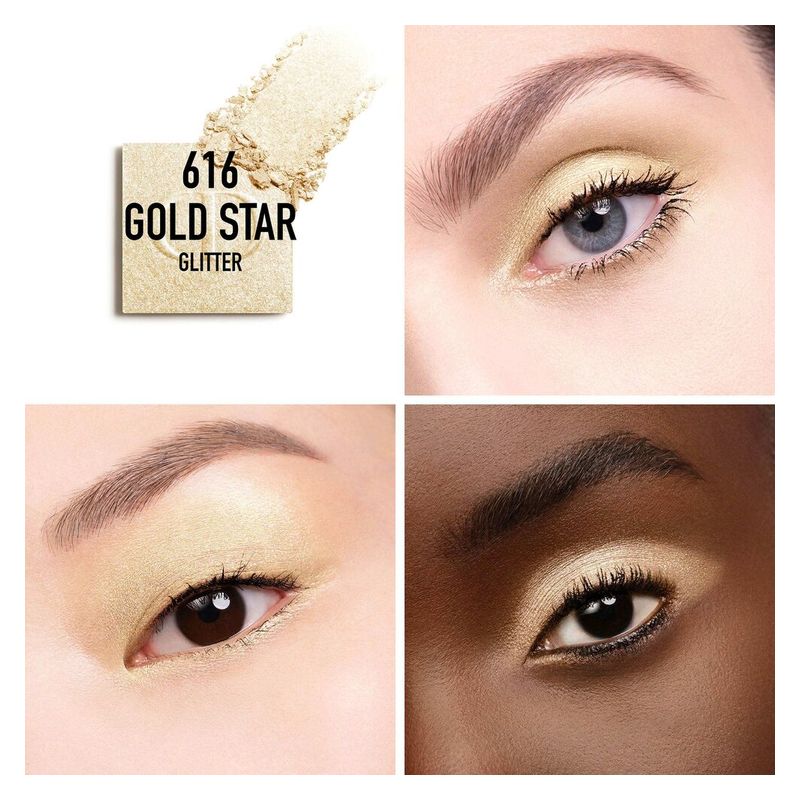 DIOR Diorshow Mono Couleur, Ombretto Alta Pigmentazione, 616 Gold Star, Finish Glitter, 2g, Lunga Tenuta, Make-up Occhi Professionale DIOR Diorshow Mono Couleur, Ombretto Alta Pigmentazione, 616 Gold Star, Finish Glitter, 2g, Lunga Tenuta, Make-up Occhi Professionale