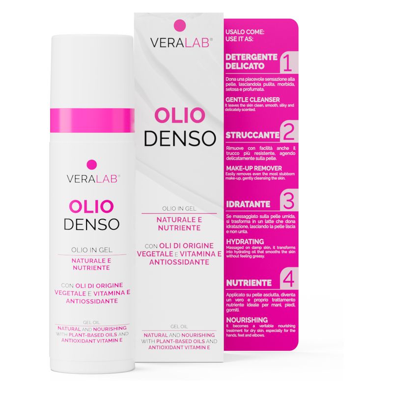 VERALAB OLIO DENSO - Olio in gel struccante viso