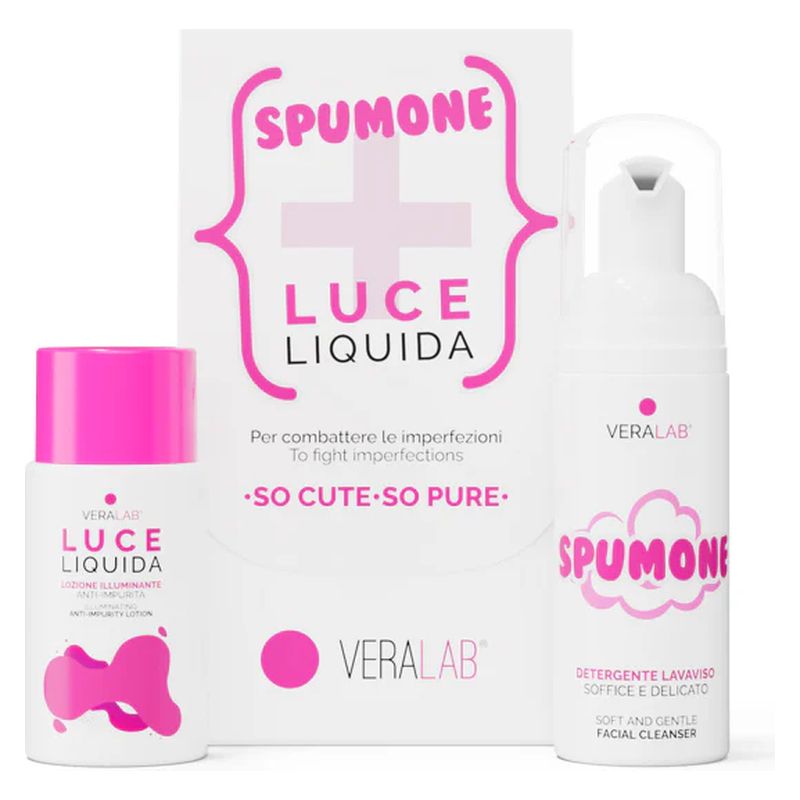 VERALAB So Cute So Pure, Kit Viso Purificante e Illuminante, con
