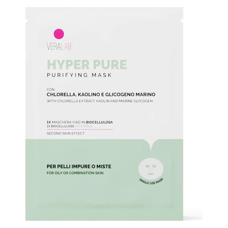 VERALAB HYPER PURE MASK - Maschera viso in biocellulosa purificante