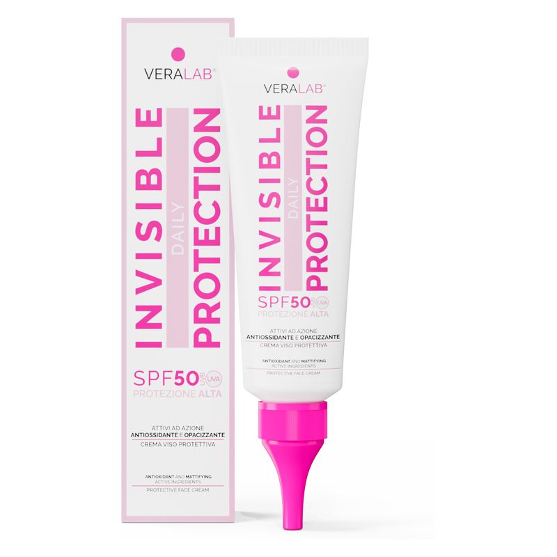 VERALAB INVISIBLE DAILY PROTECTION spf 50 - Crema viso SPF50 con attivi opacizzanti