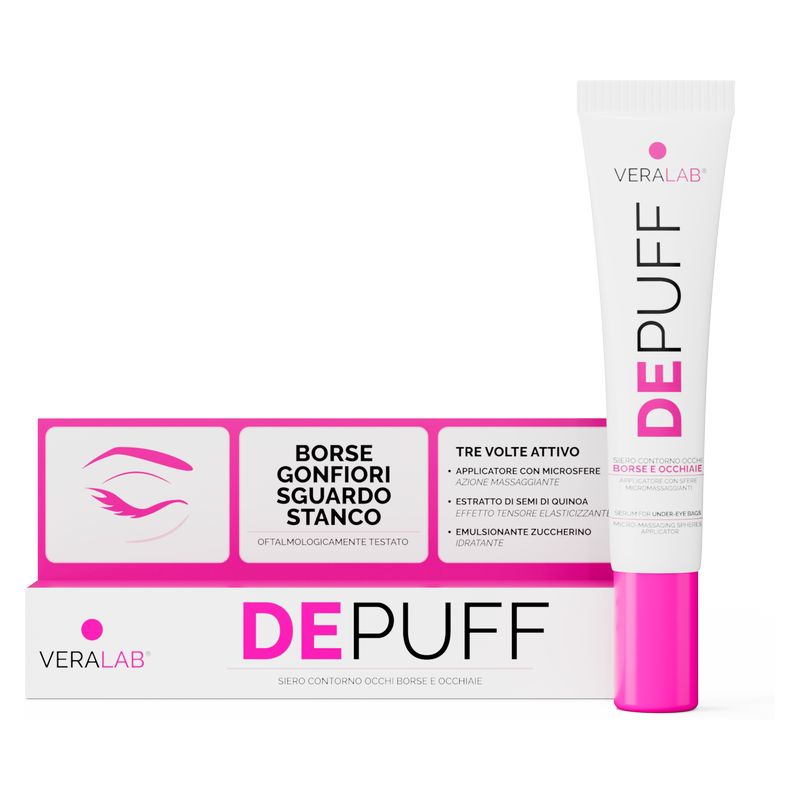 VERALAB DEPUFF - Siero roll-on contorno occhi borse occhiaie