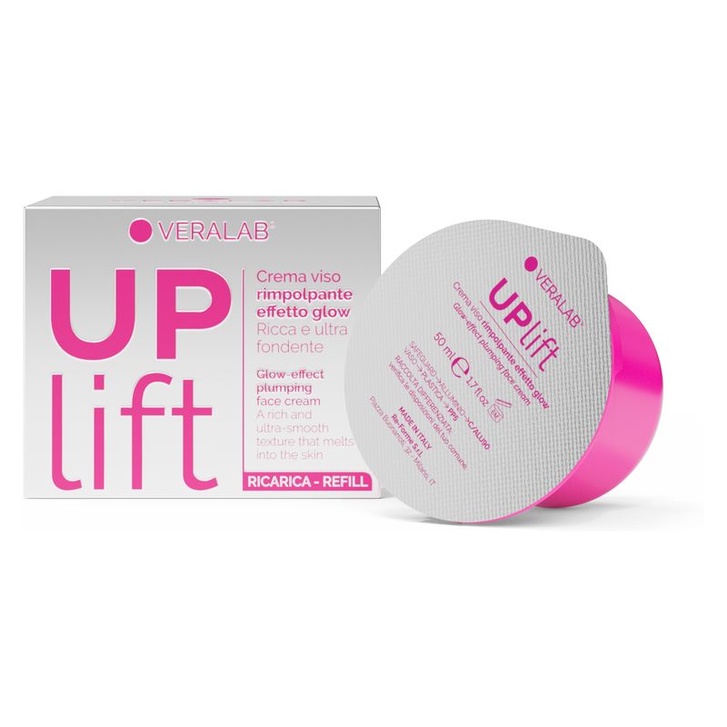 VERALAB UPLIFT CREMA VISO RICARICA - Crema viso rimpolpante effetto glow
