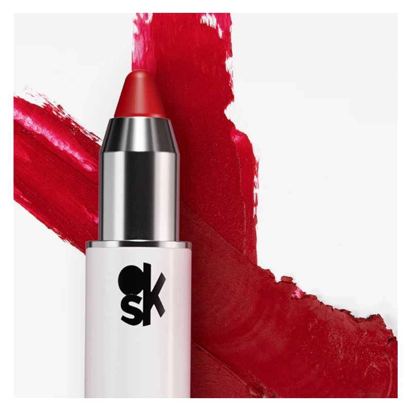 OVERSKIN Click'n Kiss Velvet Lipstick, Rossetto Jumbo Donna Cremoso, 2 g, 01 Rosso Cinica, Finish Vellutato, Idratante e a Lunga Durata OVERSKIN Click'n Kiss Velvet Lipstick, Rossetto Jumbo Donna Cremoso, 2 g, 01 Rosso Cinica, Finish Vellutato, Idratante e a Lunga Durata