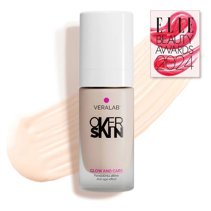 OVERSKIN GLOW AND CARE - Fondotinta attivo, luminoso e idratante