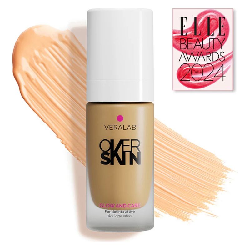 OVERSKIN GLOW AND CARE - Fondotinta attivo, luminoso e idratante