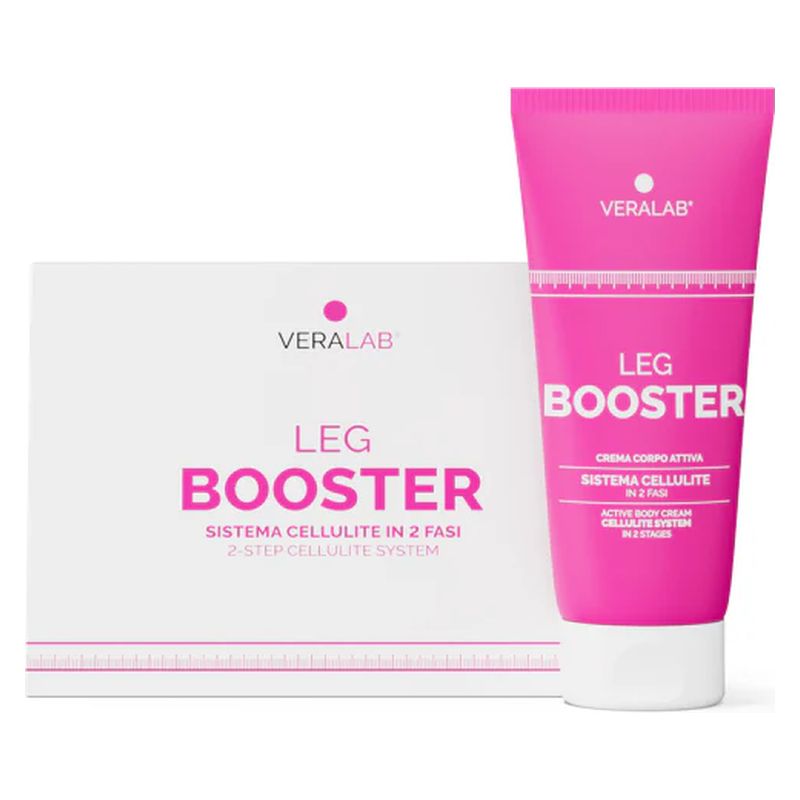 VERALAB LEG BOOSTER - Sistema rimodellante cellulite in 2 fasi -Crema+guaina ciclista
