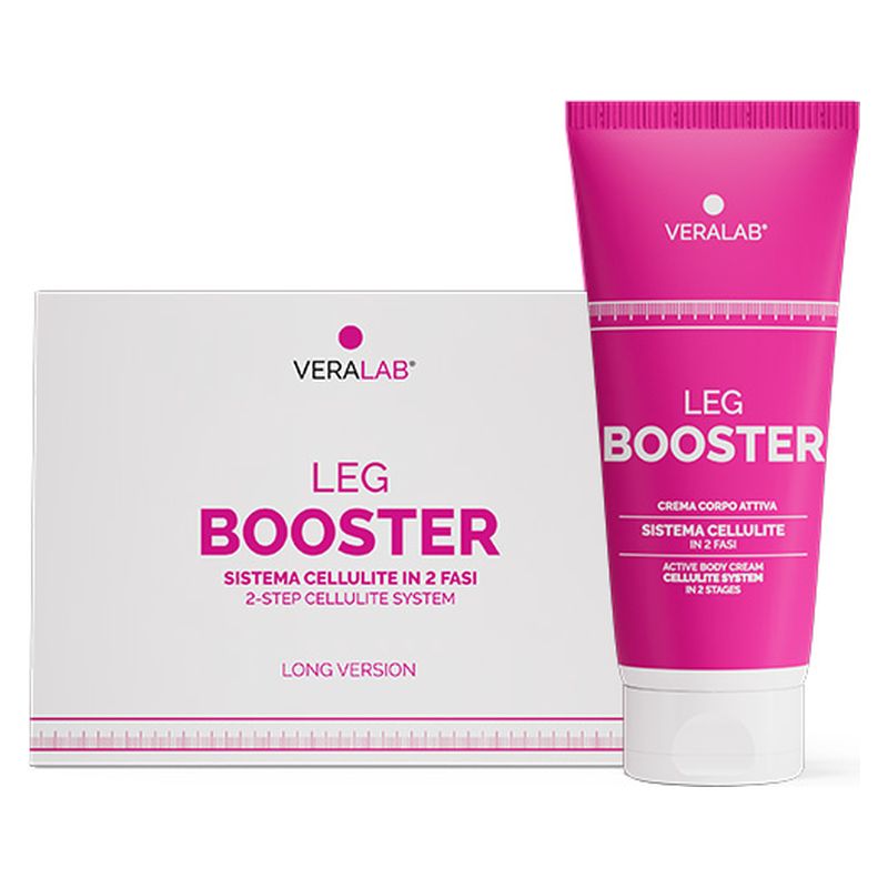 VERALAB LEG BOOSTER - Long Version - Sistema rimodellante cellulite in 2 fasi -Crema + guaina corsaro