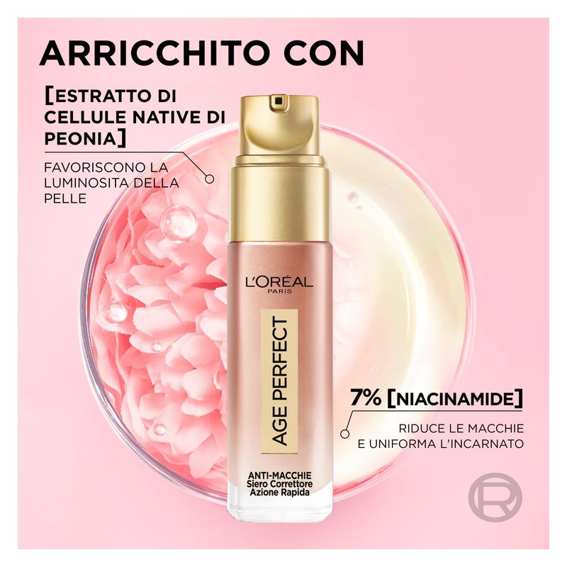 L'Oréal Age Perfect Anti-Macchie Siero Correttore Azione Rapida [Peonia + Niacinamide]