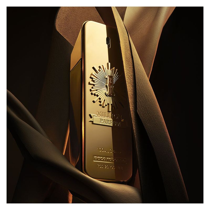 Rabanne 1 Million Parfum, Parfum Uomo, 200 ml Spray, Fragranza maschile intensa e audace, Profumo cuoiato floreale con note ambrate e salate