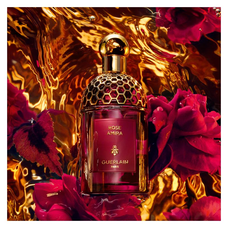 Guerlain Absolus Allegoria Rose Amira, Eau de Parfum Donna, 125 ml Spray, Profumo Floreale Legnoso e Muschiato con note di Rosa e Incenso