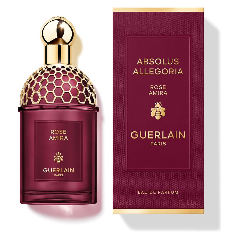 Guerlain Absolus Allegoria Rose Amira, Eau de Parfum Donna, 125 ml Spray, Profumo Floreale Legnoso e Muschiato con note di Rosa e Incenso
