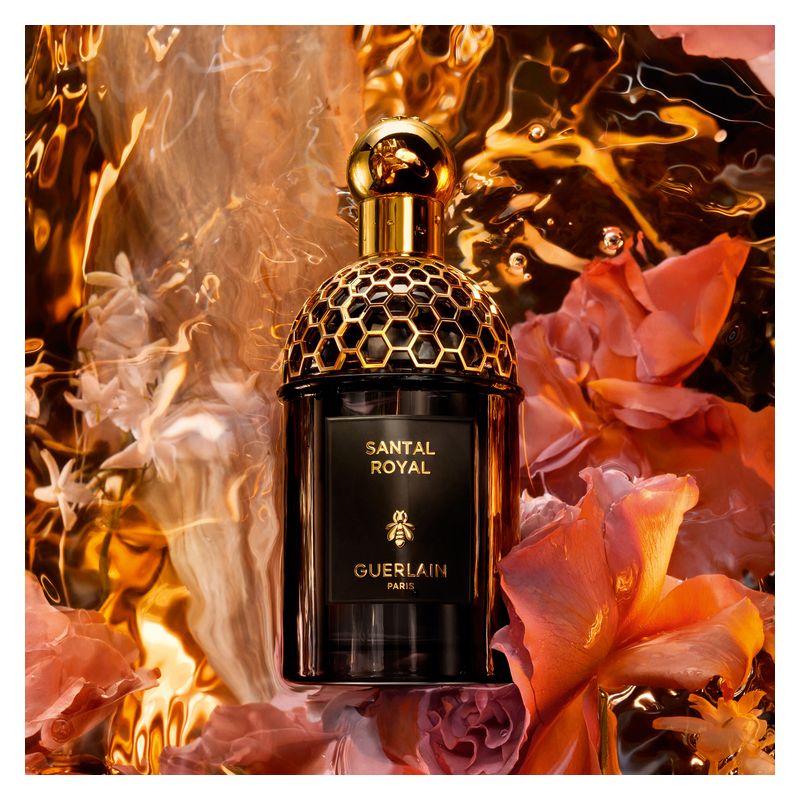 Guerlain Les Absolus D'Orient Santal Royal, Eau de Parfum Unisex, 125 ml Spray, Profumo legnoso ambrato con note di sandalo, cuoio e oud