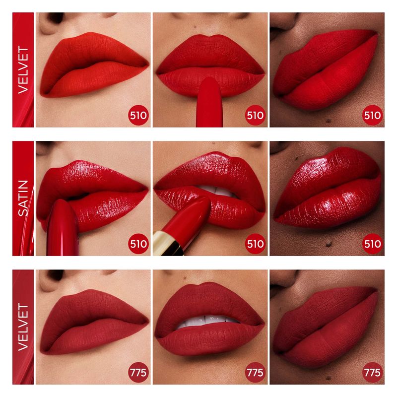 Guerlain Rouge G Velvet, Rossetto Lunga Tenuta, 258 Le Bois de Rose, Finish Vellutato e Idratante, Ricarica 3,5 g