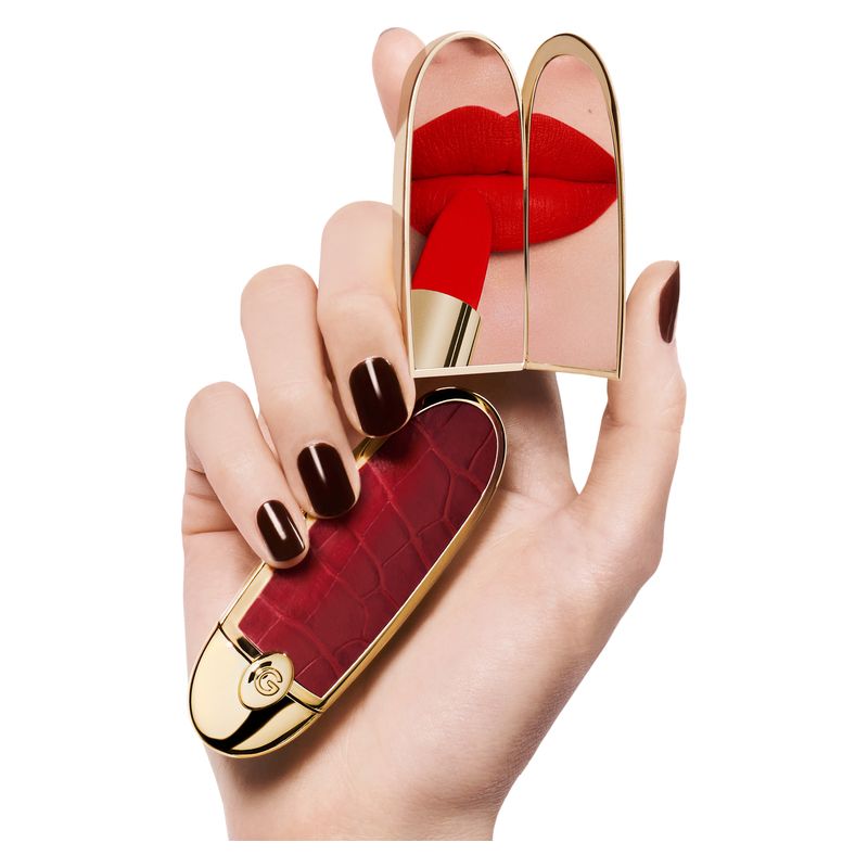 Guerlain Rouge G, Cover per Rossetto Personalizzabile con Doppio Specchio, Donna, Stile LE CAMEL, Custodia gioiello per make-up labbra Guerlain Rouge G, Cover per Rossetto Personalizzabile con Doppio Specchio, Donna, Stile LE CAMEL, Custodia gioiello per make-up labbra