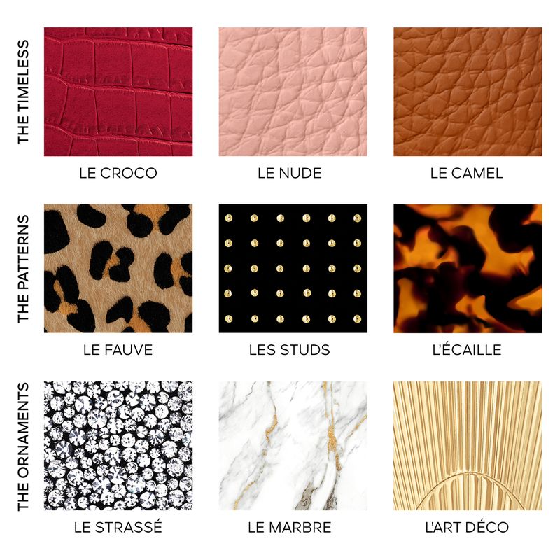 Guerlain Rouge G de Guerlain, La Cover Les Studs, Custodia per Rossetto con Doppio Specchio, Accessorio Make-up Personalizzabile, Finitura Dorata