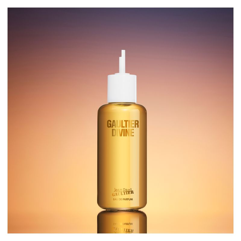 Jean Paul Gaultier Gaultier Divine, Ricarica Eau de Parfum Donna, 200 ml, Fragranza floreale gourmand, Profumo femminile ricaricabile ed ecologico