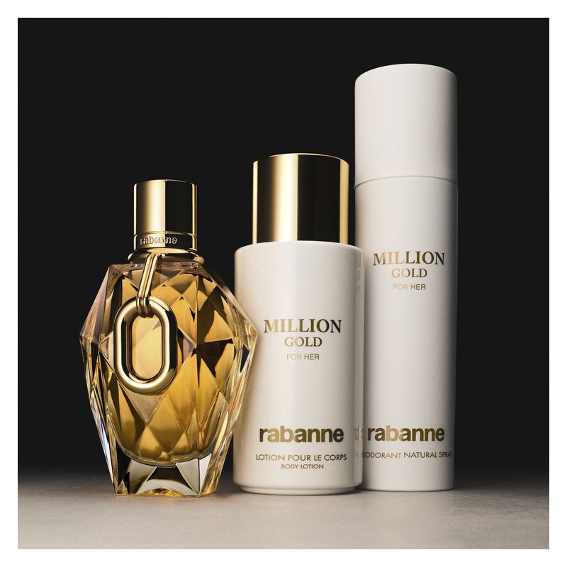 Rabanne Million Gold For Her, Eau de Parfum Donna, 30 ml, Profumo femminile sensuale e ammaliante, Fragranza floreale muschiata con note di Rosa Rabanne Million Gold For Her, Eau de Parfum Donna, 30 ml, Profumo femminile sensuale e ammaliante, Fragranza floreale muschiata con note di Rosa
