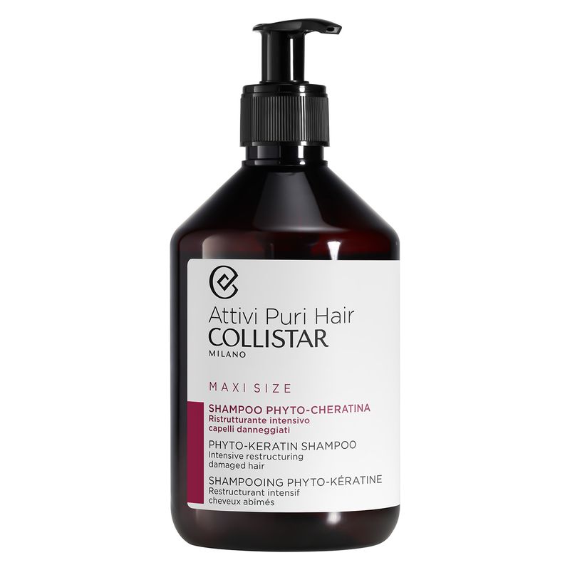 Collistar ATTIVI PURI HAIR SHAMPOO PHYTO-CHERATINA - RISTRUTTURANTE INTENSIVO CAPELLI DANNEGGIATI