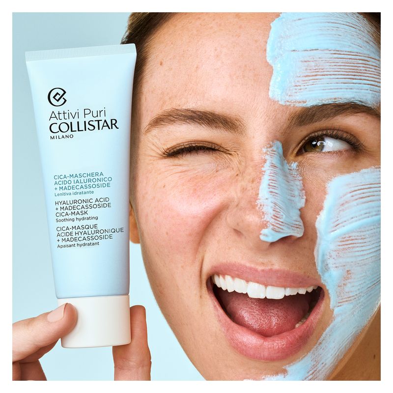 Collistar ATTIVI PURI CICA-MASCHERA ACIDO IALURONICO + MADECASSOSIDE - LENTIVA IDRATANTE