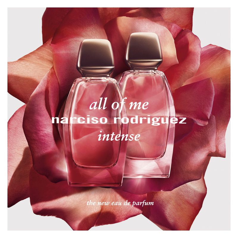 Narciso Rodriguez All Of Me, Eau de Parfum Intense, Donna, 50 ml Spray, Profumo Floreale Muschiato, Vegano con 90% Ingredienti Naturali