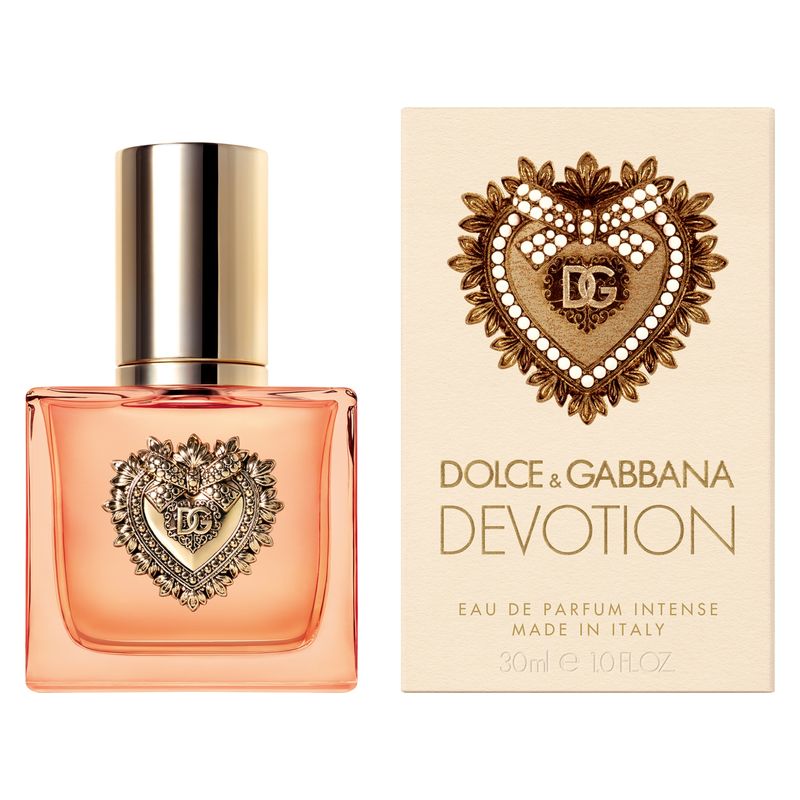 Dolce & Gabbana Devotion Eau de Parfum Intense, Profumo Donna, 30 ml Spray, Fragranza Gourmand Orientale con Vaniglia, Fiori d'Arancio e Nocciola