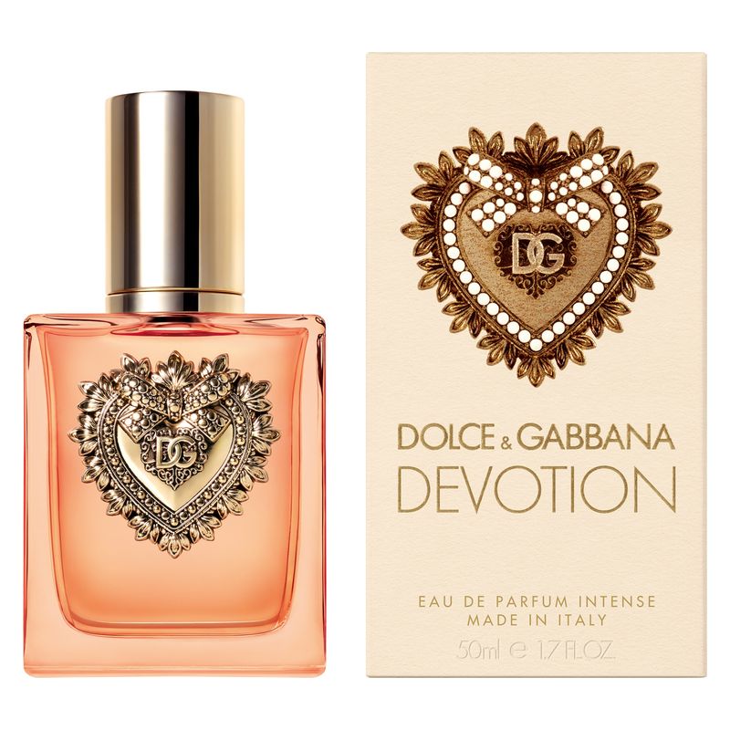 Dolce & Gabbana Devotion Eau de Parfum Intense, Donna, 50 ml Spray, Profumo Ambrato Vanigliato con note di Nocciola e Fiori d'Arancio Dolce & Gabbana Devotion Eau de Parfum Intense, Donna, 50 ml Spray, Profumo Ambrato Vanigliato con note di Nocciola e Fiori d'Arancio