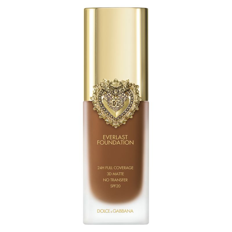 Dolce&gabbana Dolce&Gabbana Flawless Everlast Foundation fondotinta ultra coprente lunga tenuta SPF 20 colore 34W DEEP 27 ml