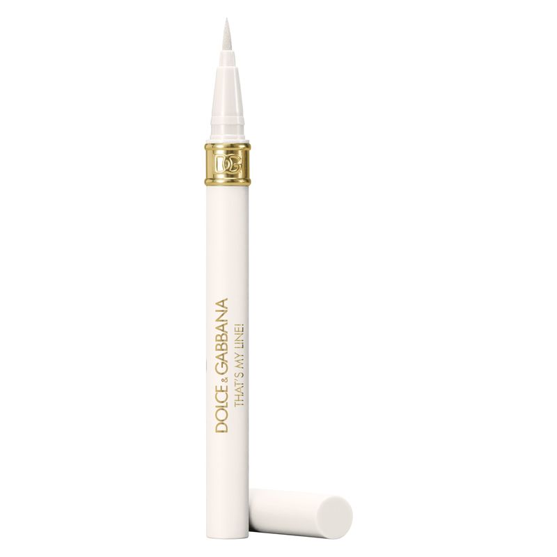 Dolce & Gabbana That's My Line! Eyeliner Liquido Waterproof, 0.55 ml, Colore 01 POV, a Penna Lunga Tenuta 24h per un Tratto Preciso e Intenso Dolce & Gabbana That's My Line! Eyeliner Liquido Waterproof, 0.55 ml, Colore 01 POV, a Penna Lunga Tenuta 24h per un Tratto Preciso e Intenso